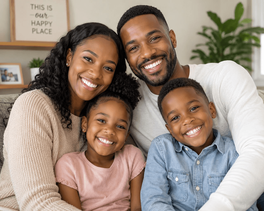 A family sponsoring healthcare for their loved ones